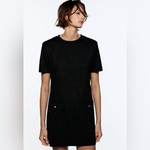 ZARA Faux Suede mini dress